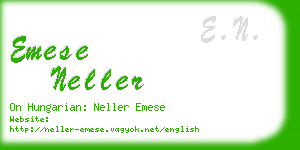 emese neller business card